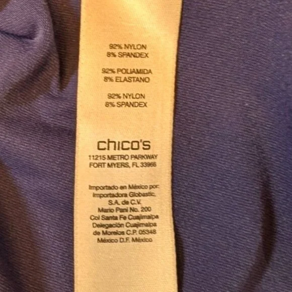 Chico's Tank Top Microfiber Stretch Staple Travel Layering Womens Large 12 - Picture 4 of 8